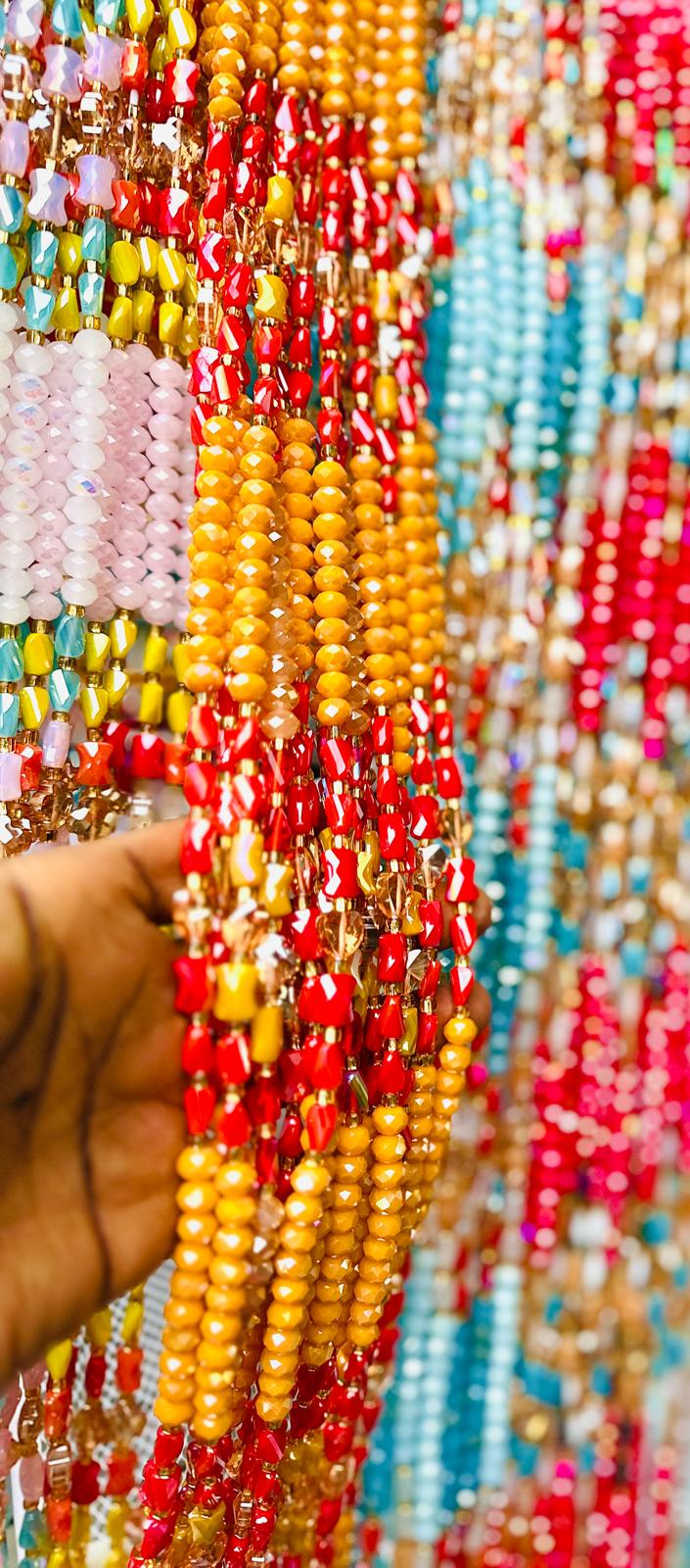 Elysian - Waistbead Wholesale, Crystal Waistbeads, UniqueAdornments, BodyJewelry, 1-2 days Expedite Free Shipping