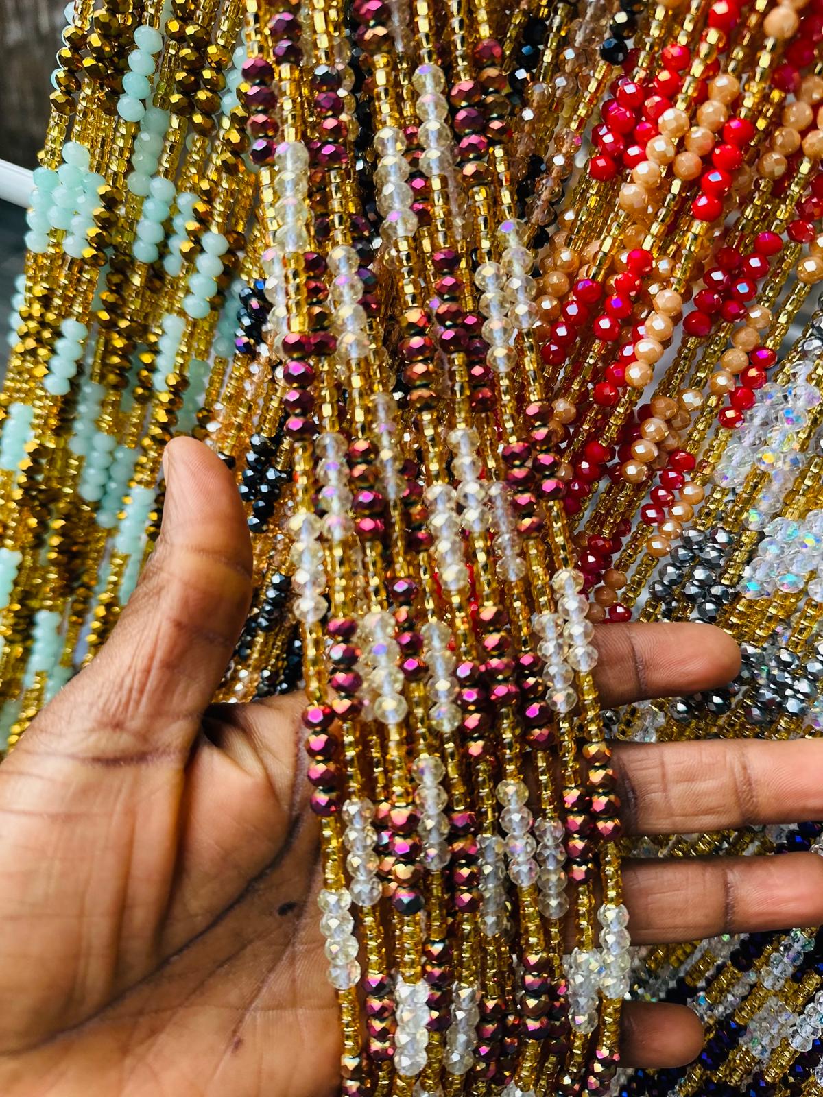 Crystal Waistbeads Wholesale- 1-2days Expedite Free Shipping
