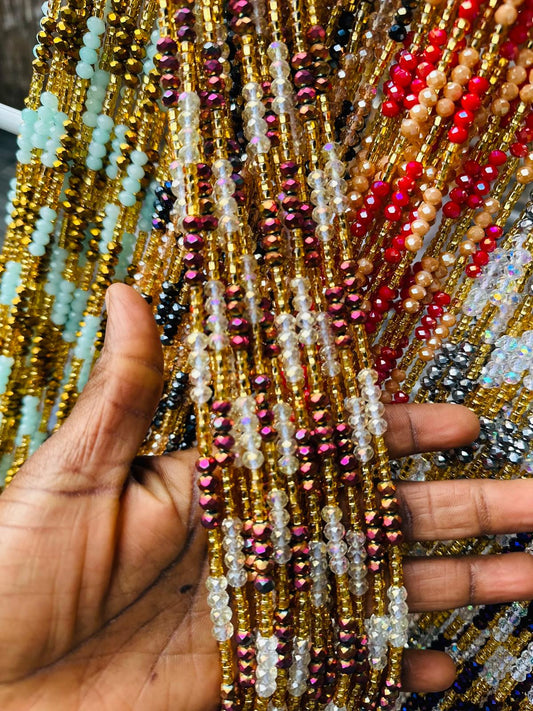 Crystal Waistbeads Wholesale- 1-2days Expedite Free Shipping