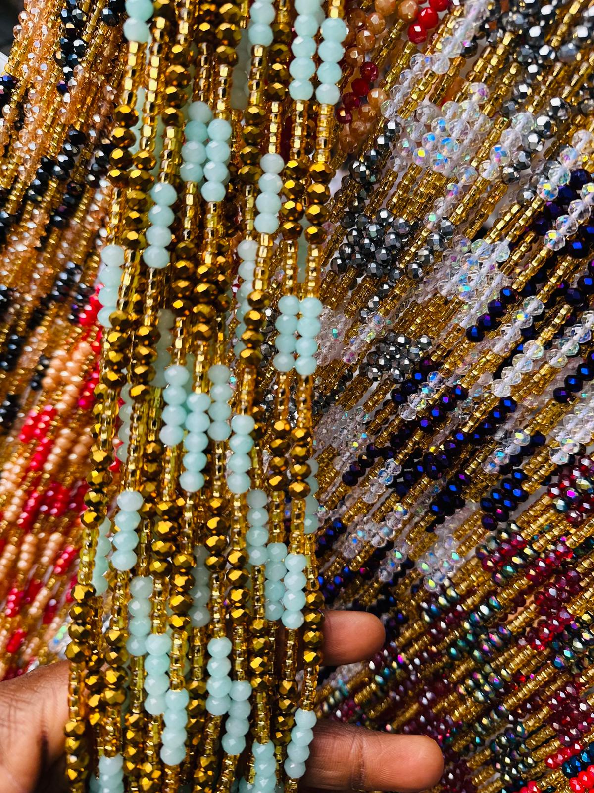 Crystal Waistbeads Wholesale- 1-2days Expedite Free Shipping