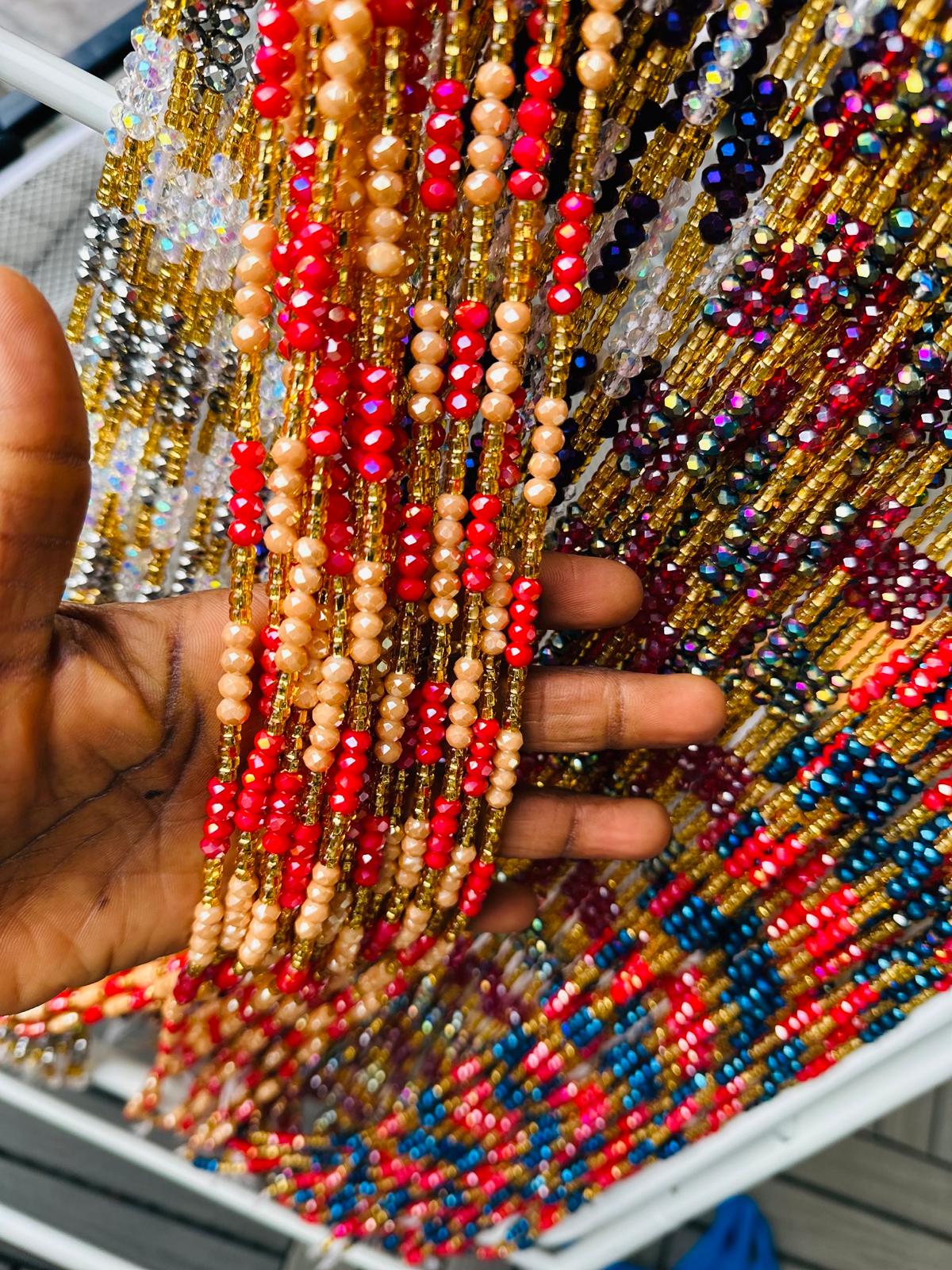 Crystal Waistbeads Wholesale- 1-2days Expedite Free Shipping