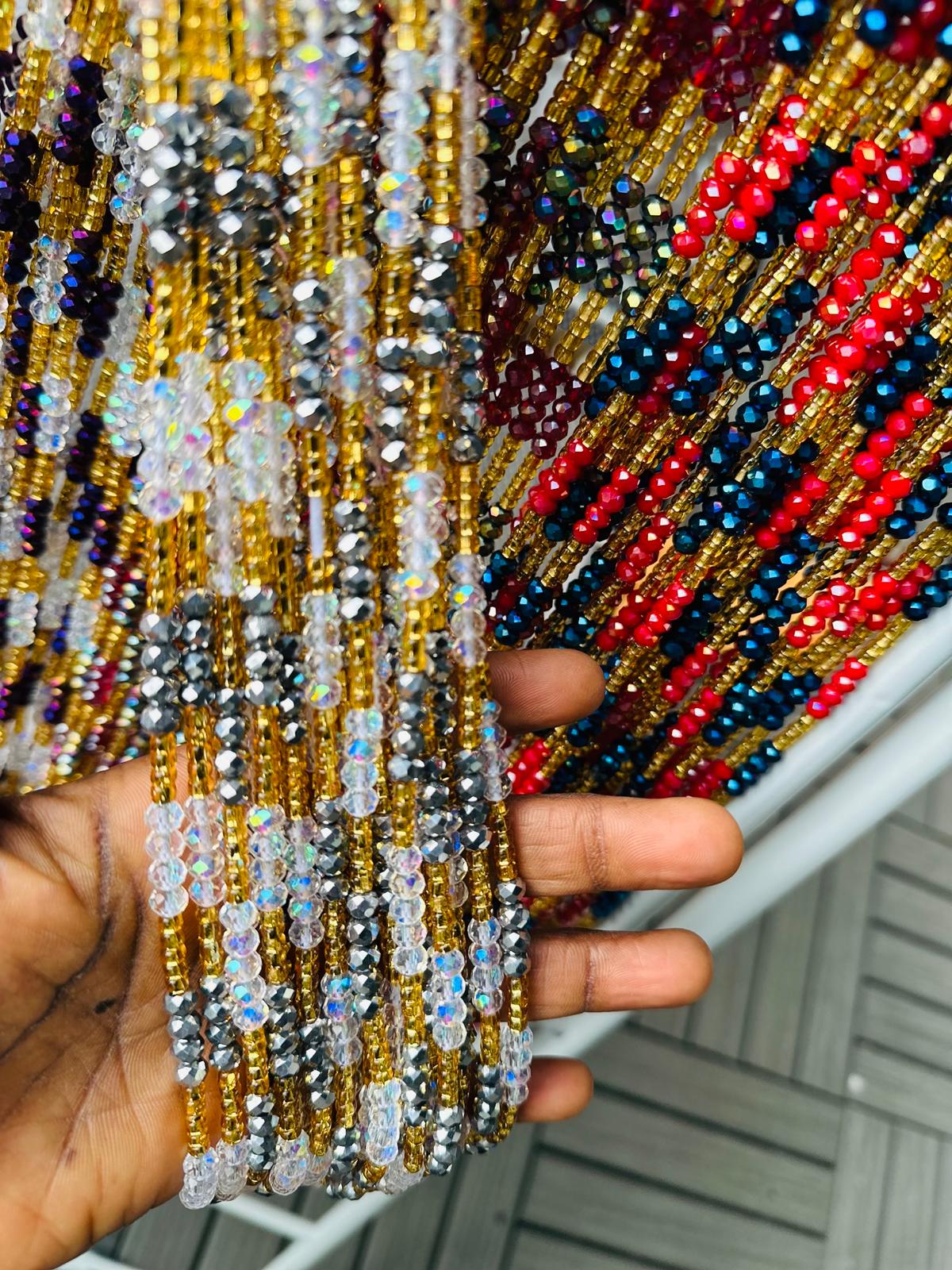 Crystal Waistbeads Wholesale- 1-2days Expedite Free Shipping
