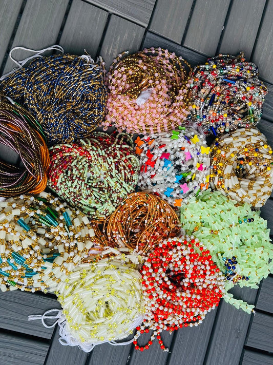 Essence Grab bag- (1-2days) Free Shipping, Wholesale African Waist Beads, Bulk Waist Bead Supplies, Wholesale Waist Bead