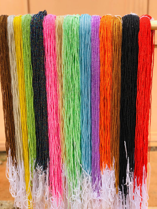 Medium Size Traditional Solid Colored Waistbeads-Wholesale