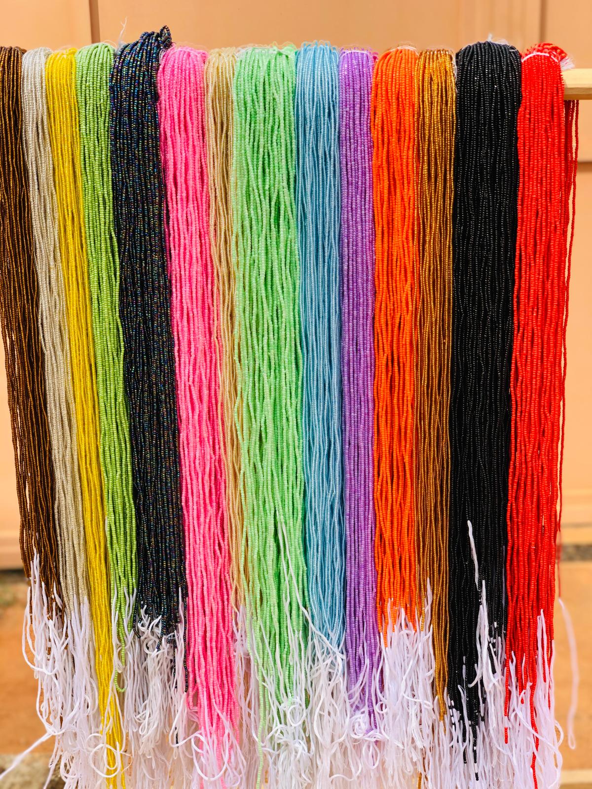 Medium Size Traditional Solid Colored Waistbeads-Wholesale