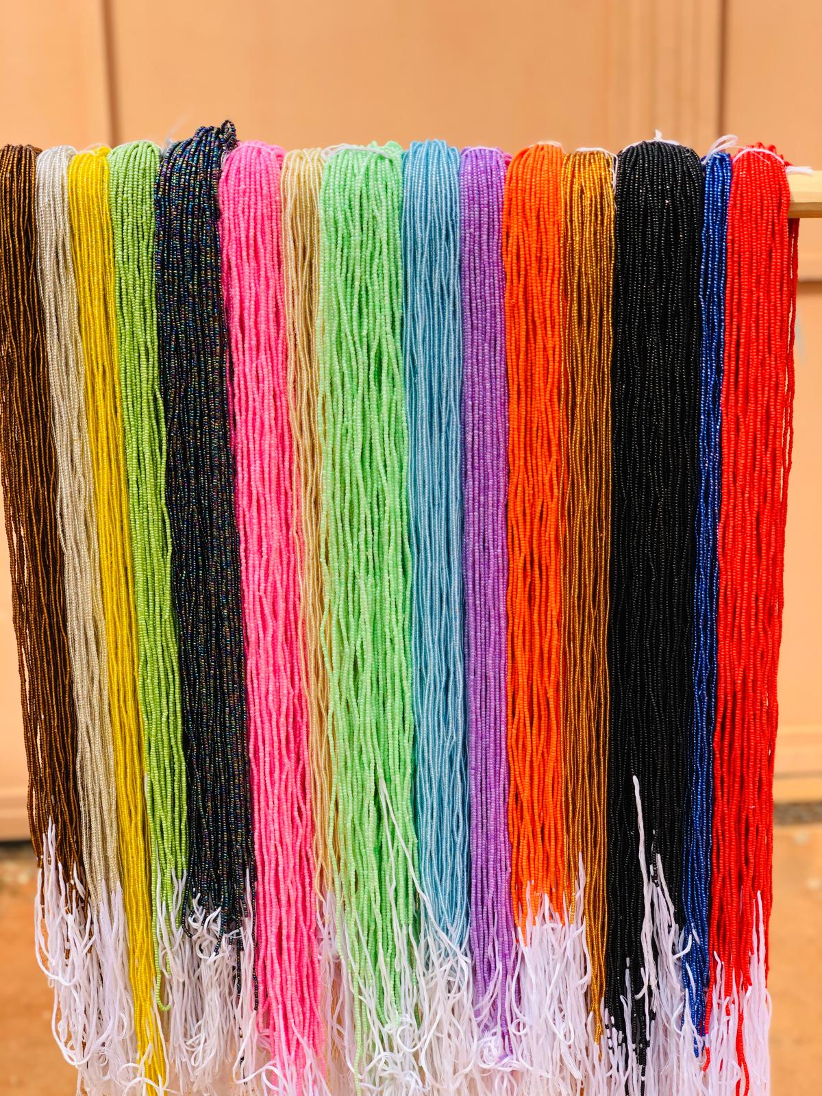 Medium Size Traditional Solid Colored Waistbeads-Wholesale
