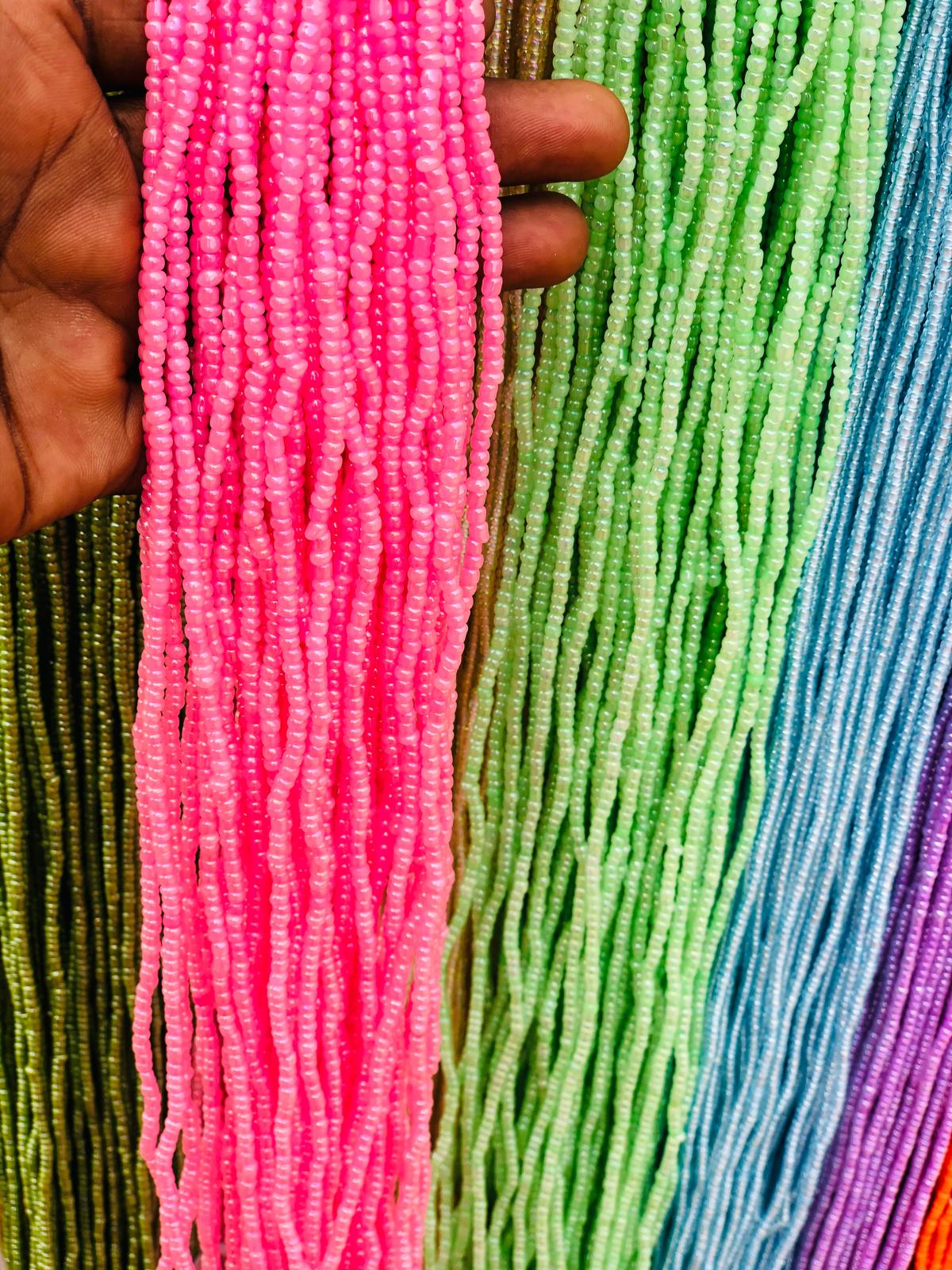 Medium Size Traditional Solid Colored Waistbeads-Wholesale