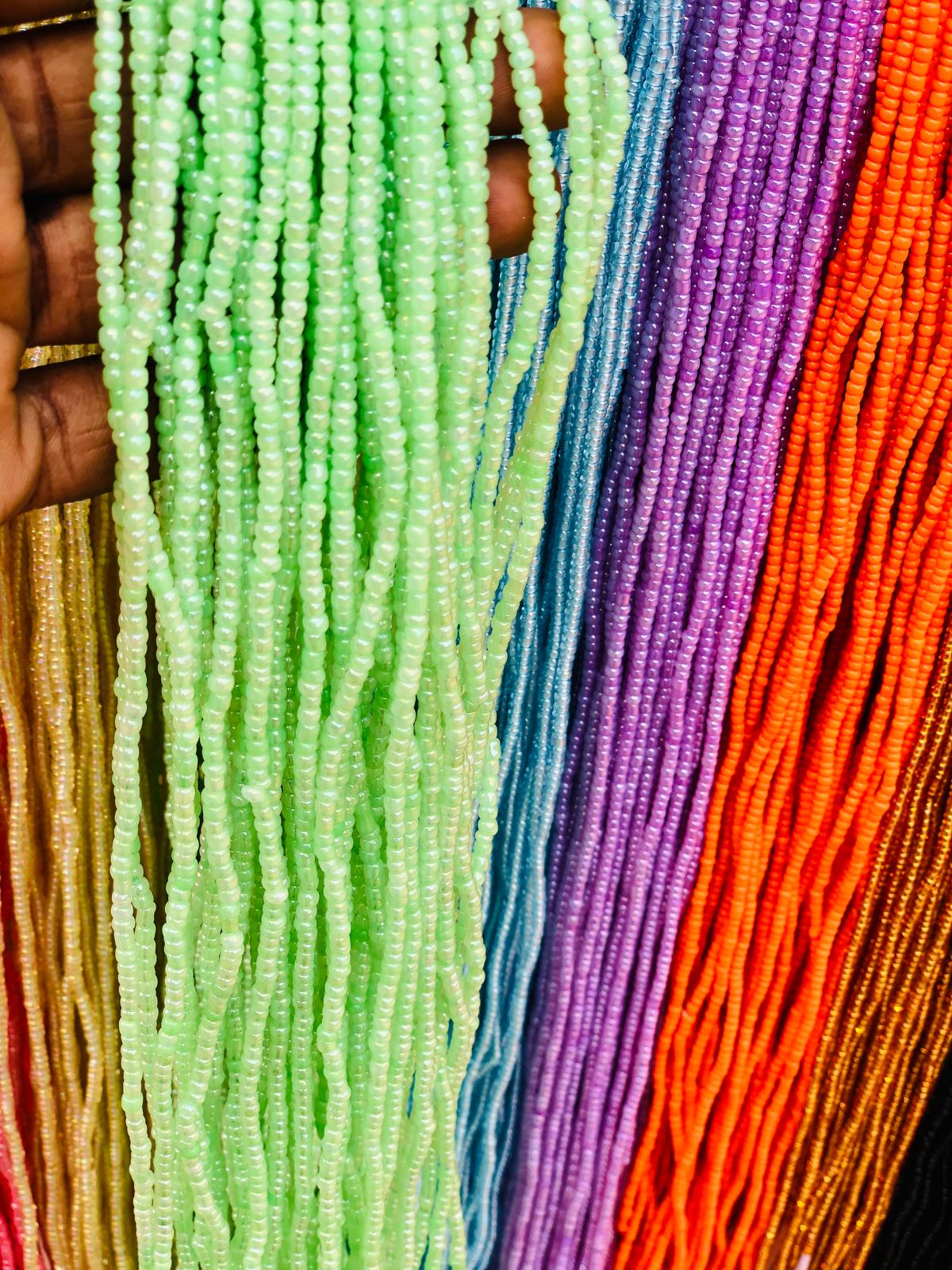 Medium Size Traditional Solid Colored Waistbeads-Wholesale