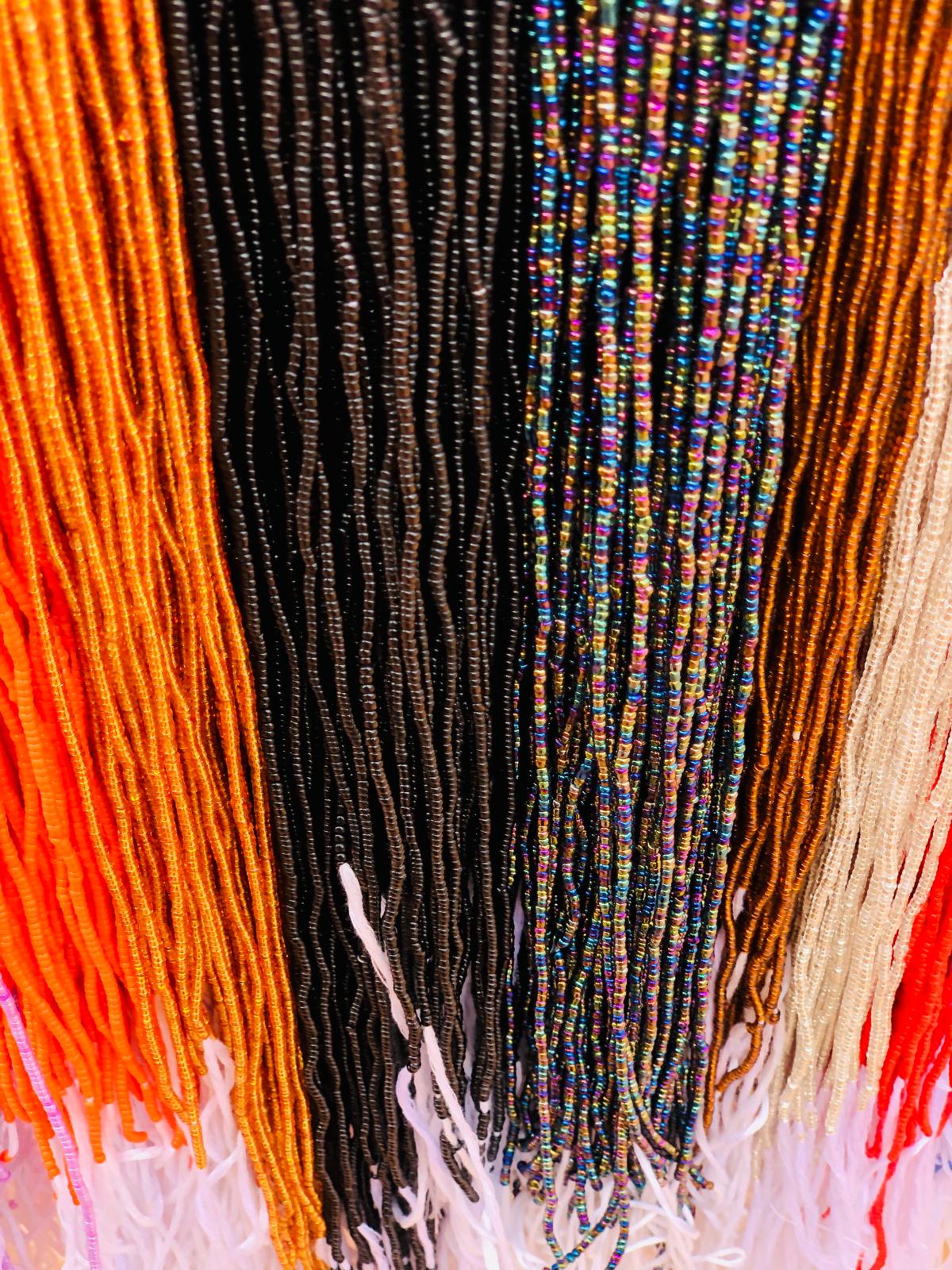 Medium Size Traditional Solid Colored Waistbeads-Wholesale