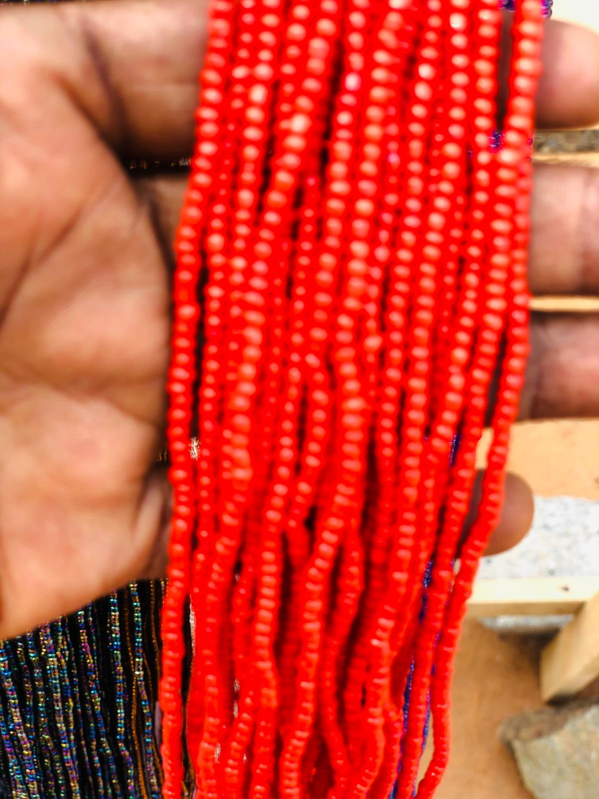 Medium Size Traditional Solid Colored Waistbeads-Wholesale