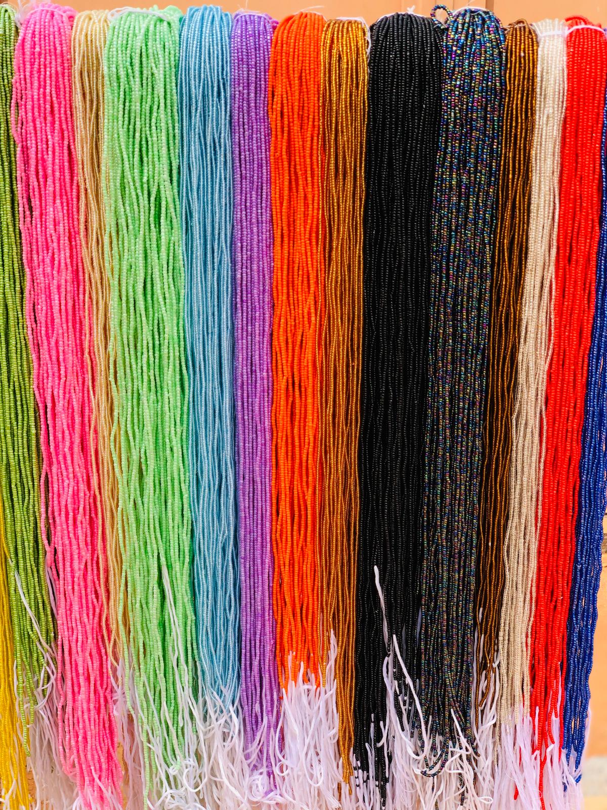 Medium Size Traditional Solid Colored Waistbeads-Wholesale