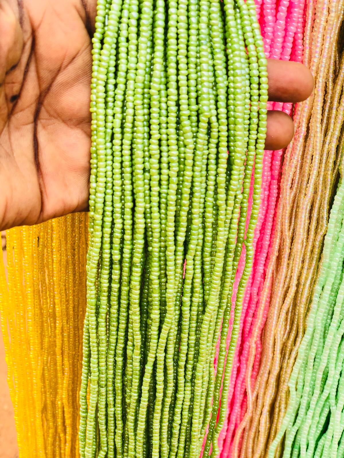 Medium Size Traditional Solid Colored Waistbeads-Wholesale