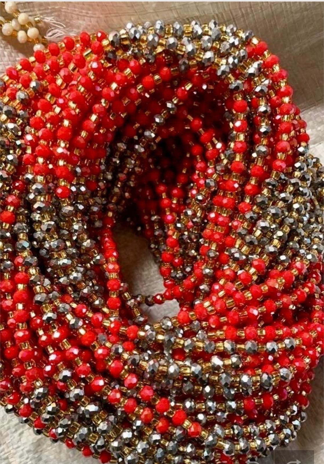 Nia Waistbeads (Wholesale)- WaistBeadsWholesale, BohoStyle,HealingCrystals,BeadedJewelry,WaistBeads,ElegantAccessories, Free Shipping 1-2day