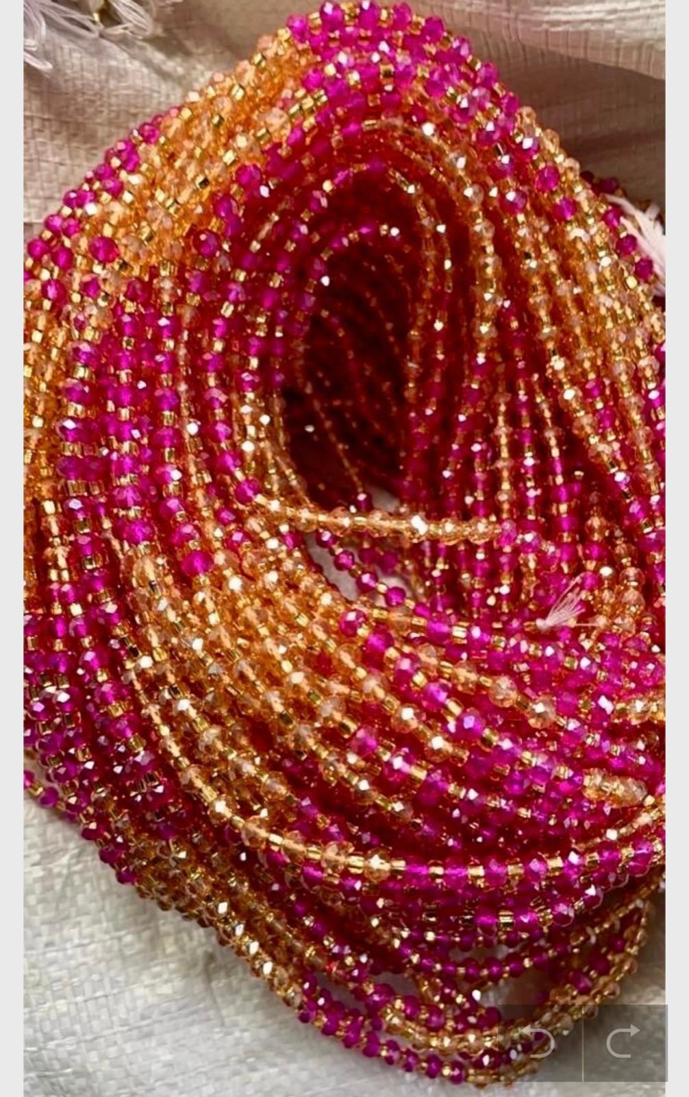Nia Waistbeads (Wholesale)- WaistBeadsWholesale, BohoStyle,HealingCrystals,BeadedJewelry,WaistBeads,ElegantAccessories, Free Shipping 1-2day