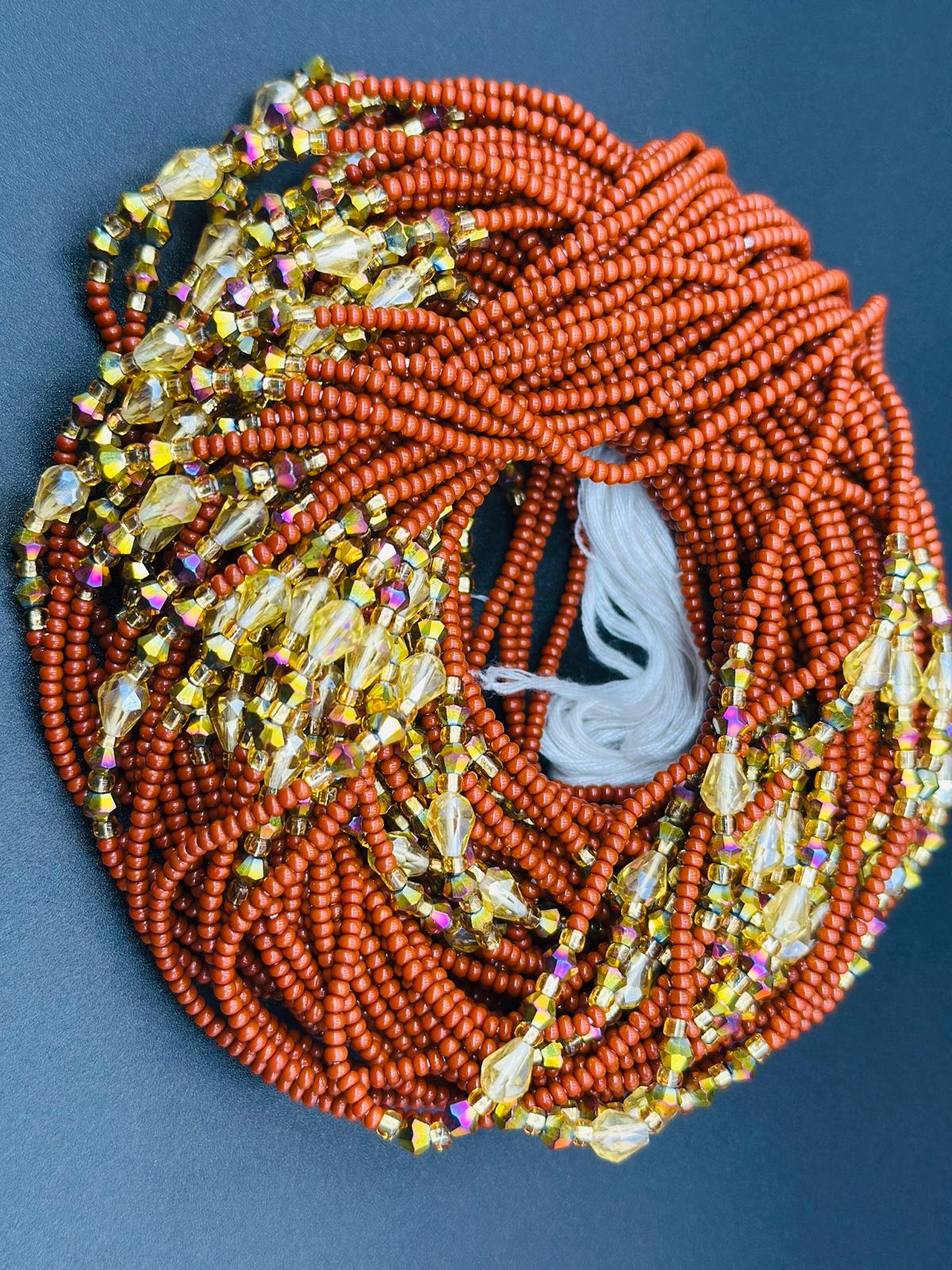Beautiful strands - Bulk, 50inches, Frosted/Crystal Waistbeads, Woman Waistbeads,Waistbeads, Belly chain, 1-2 Expedite Free Shipping