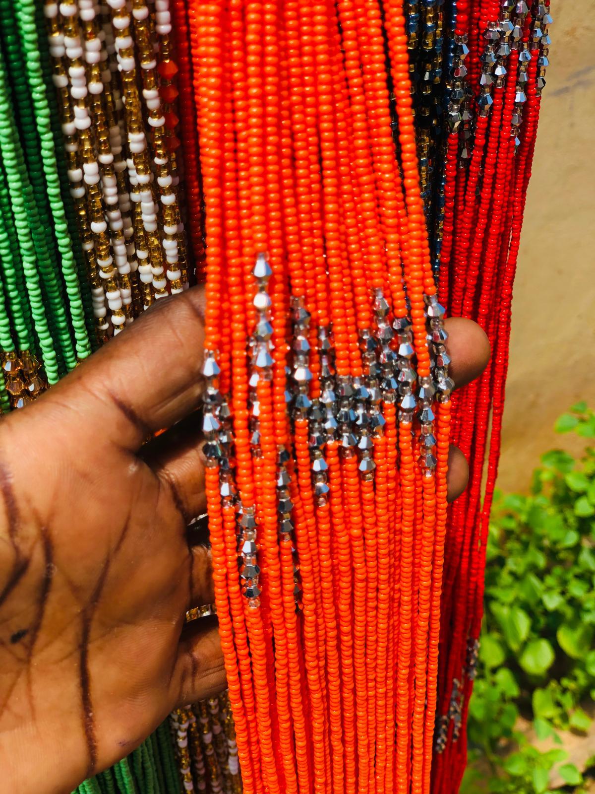 Africa Multicolored Traditional Waistbeads, Clearance Wholesale