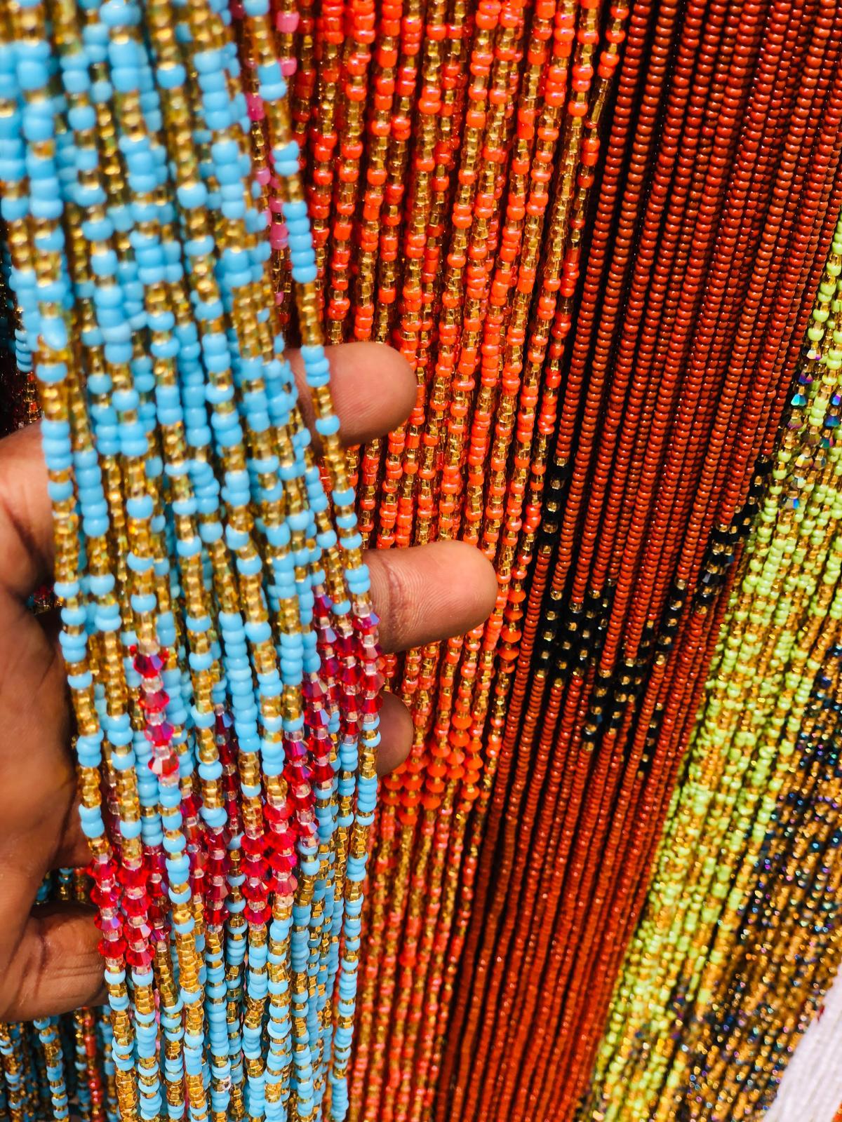 Africa Multicolored Traditional Waistbeads, Clearance Wholesale
