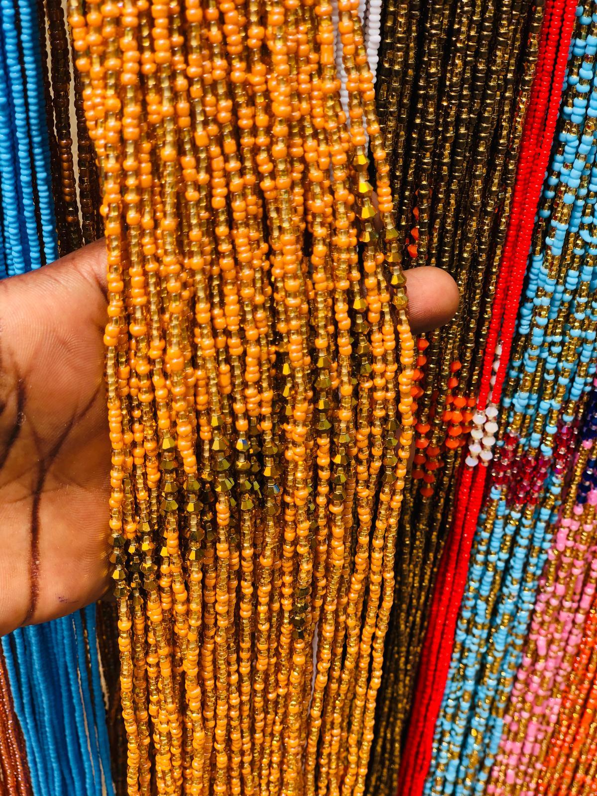 Africa Multicolored Traditional Waistbeads, Clearance Wholesale