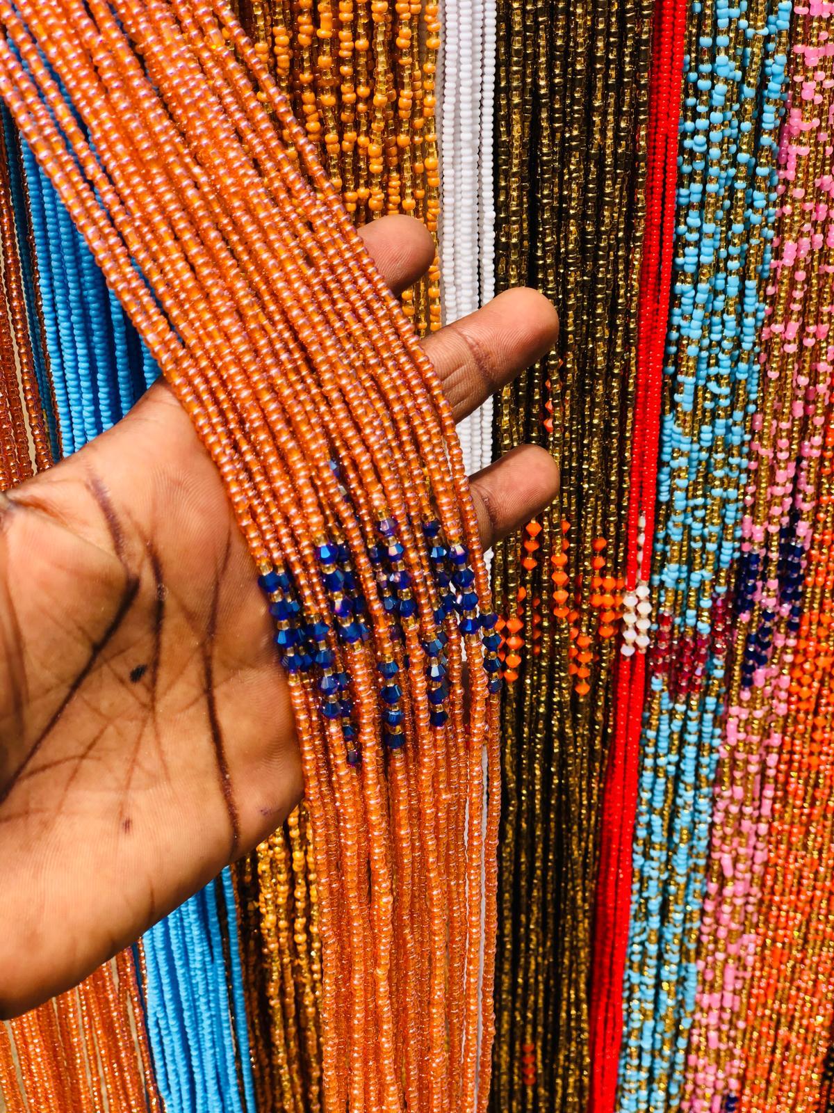 Africa Multicolored Traditional Waistbeads, Clearance Wholesale