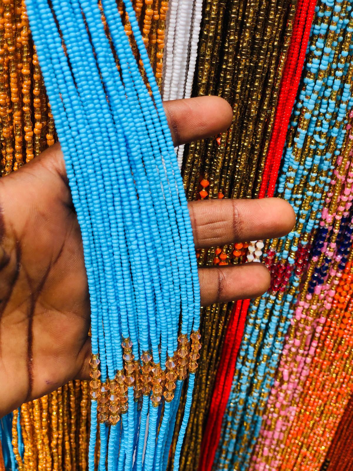 Africa Multicolored Traditional Waistbeads, Clearance Wholesale