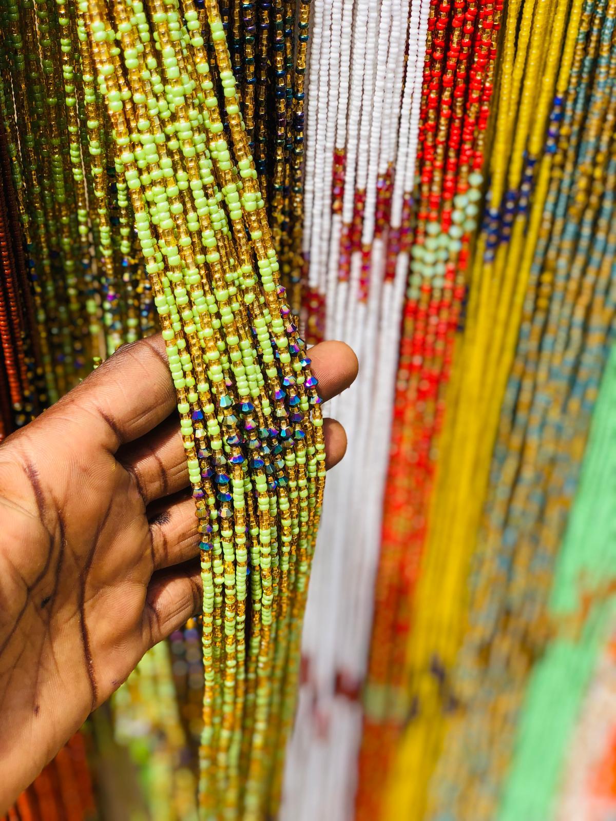 Africa Multicolored Traditional Waistbeads, Clearance Wholesale