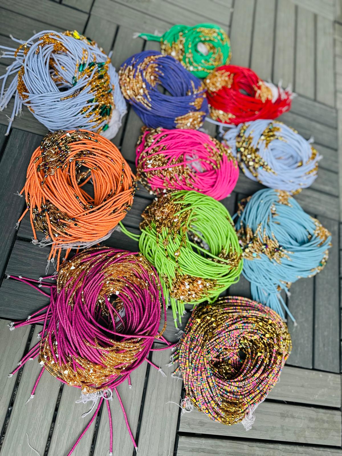 Colorful Vinyl waistbeads