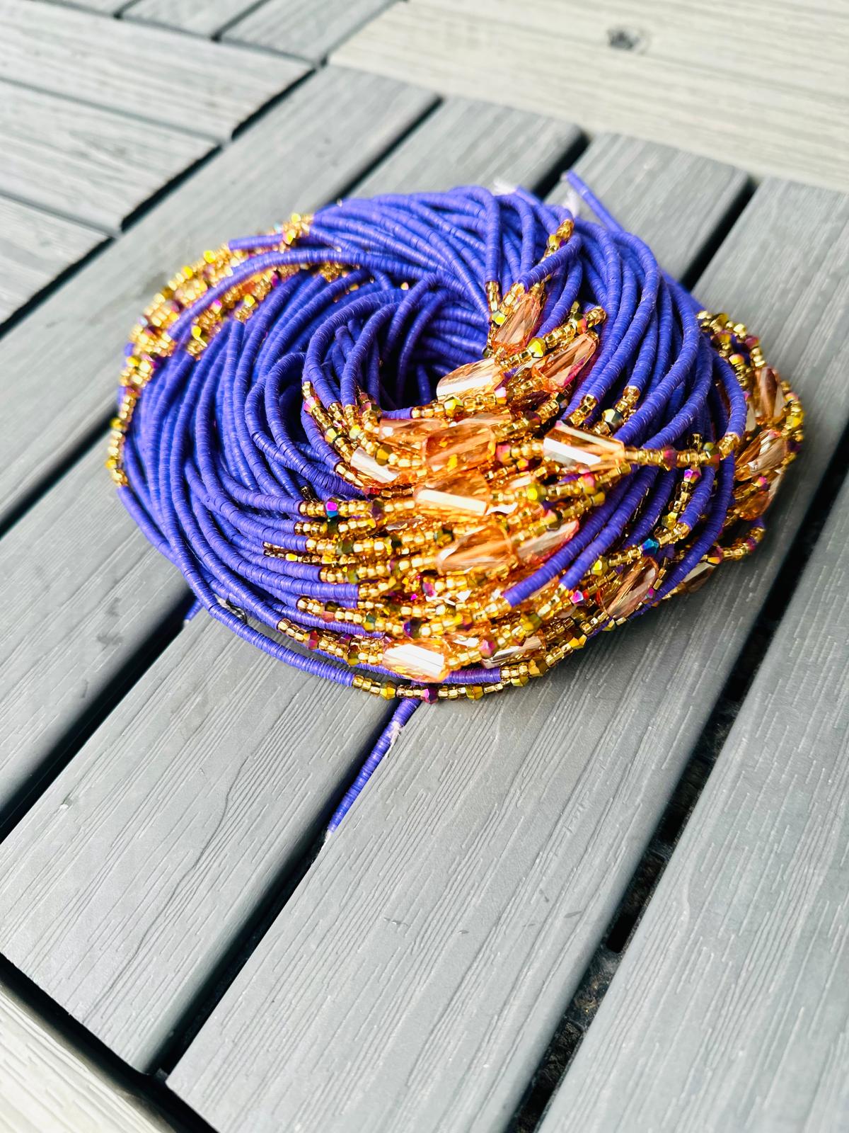 Crystals,Glow-in-the-dark,Vinyl, Traditional Wholesale Waistbeads, Tie-on waistbeads, Ghana waistbeads