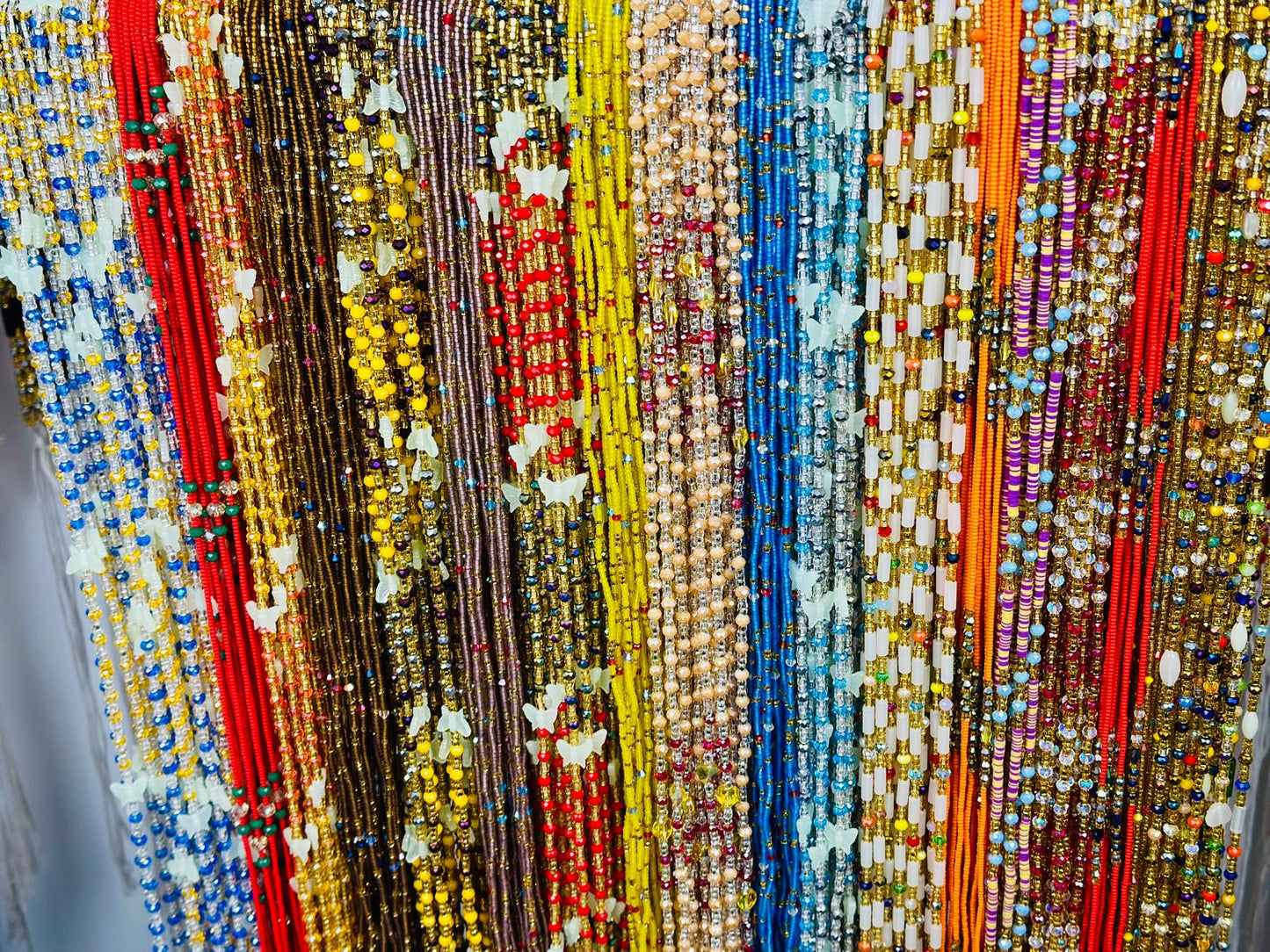 HOT SALE  - Bulk, 50inches, Frosted/Crystal Waistbeads, Woman Waistbeads,Wholesale Waistbeads, Belly chain,