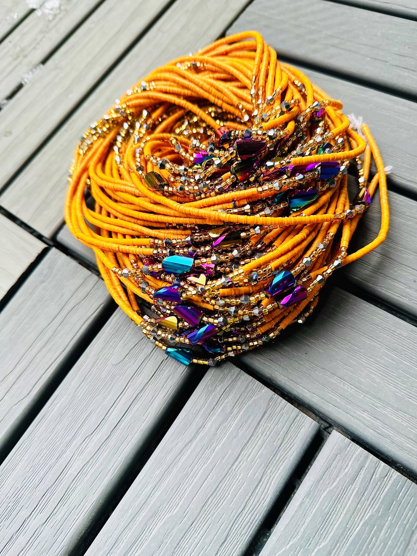 Crystals,Glow-in-the-dark,Vinyl, Traditional Wholesale Waistbeads, Tie-on waistbeads, Ghana waistbeads