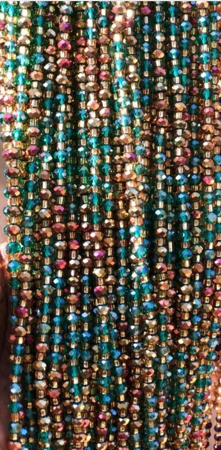 Nia Waistbeads (Wholesale)- WaistBeadsWholesale, BohoStyle,HealingCrystals,BeadedJewelry,WaistBeads,ElegantAccessories, Free Shipping 1-2day