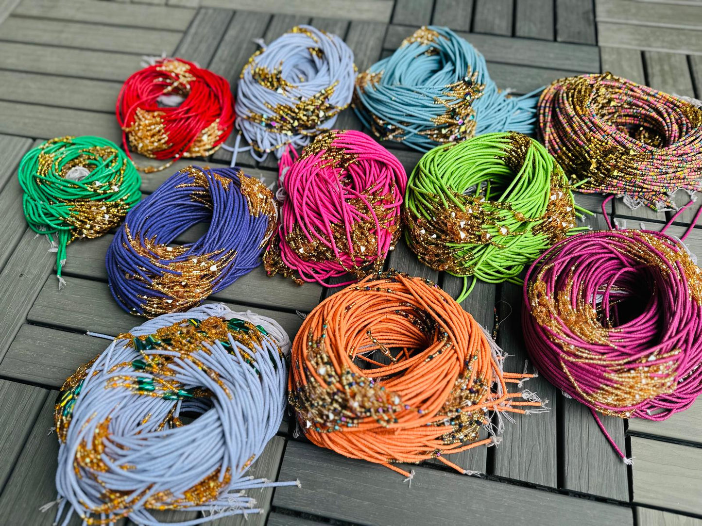 Colorful Vinyl waistbeads