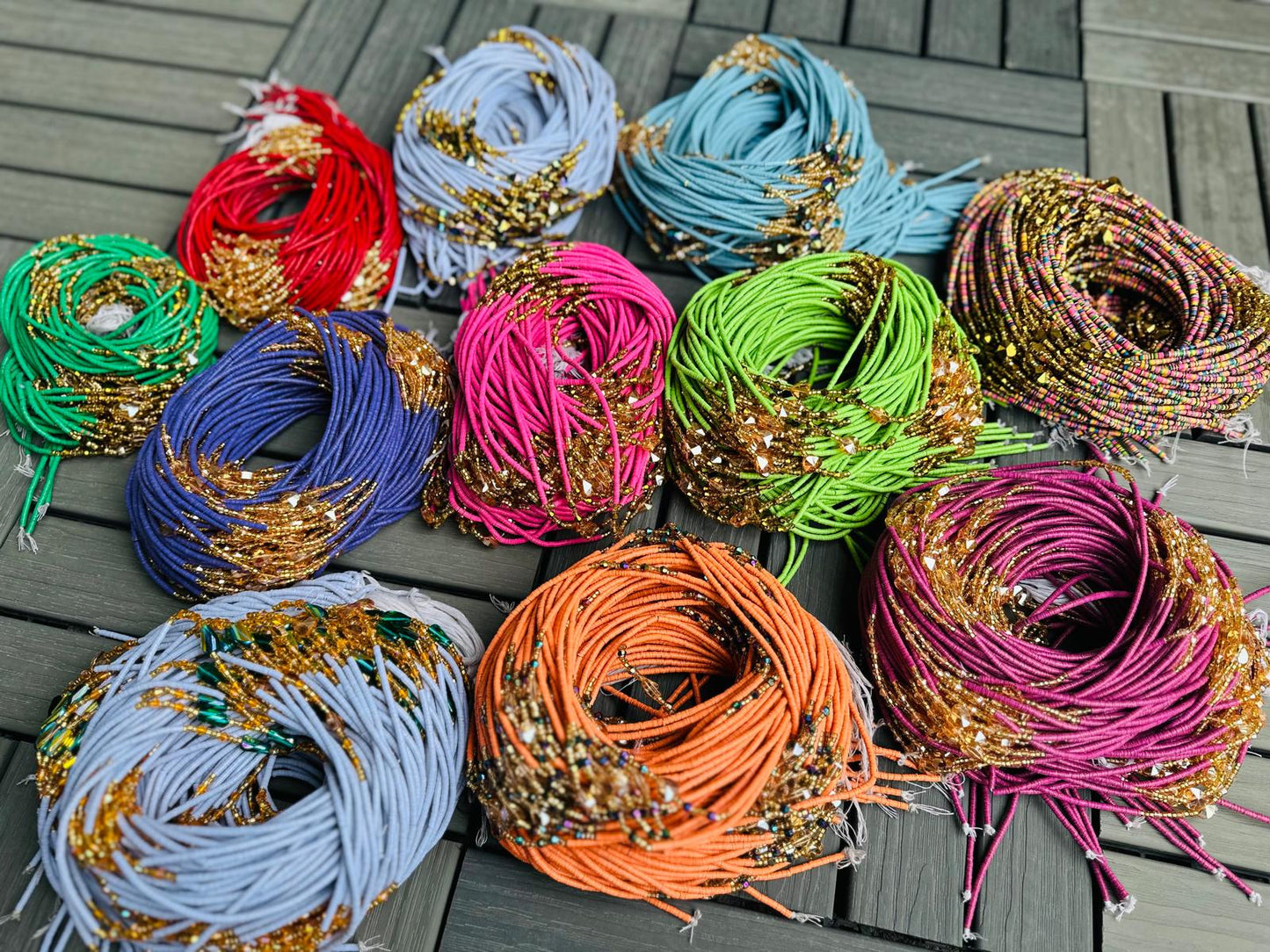 Colorful Vinyl waistbeads