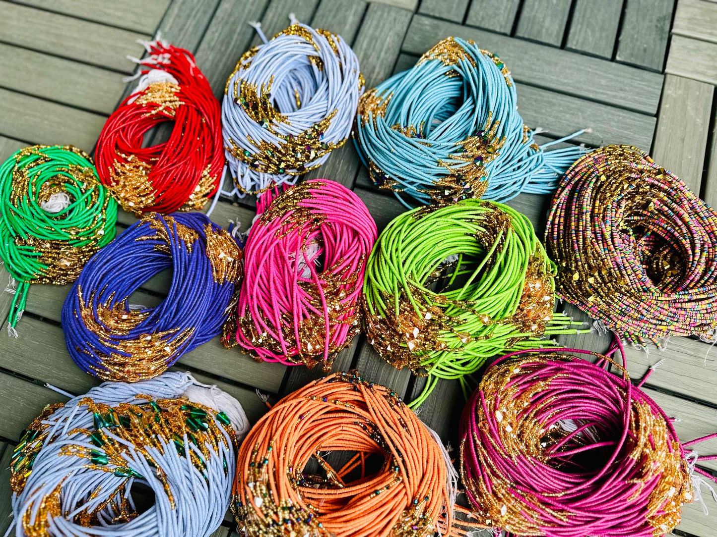 Colorful Vinyl waistbeads