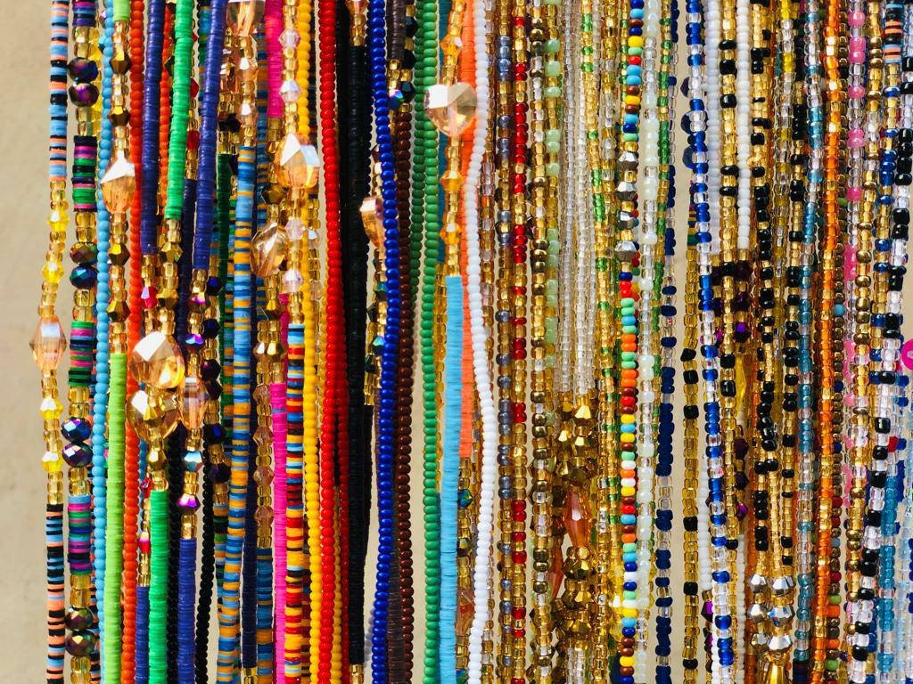 New Varieties of African Waistbeads (Czech beads, Vinyl beads and Traditional African Waistbeads) Wholesale- Free Expedite Shipping