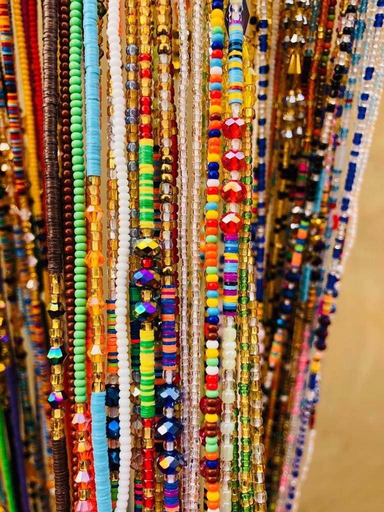 New Varieties of African Waistbeads (Czech beads, Vinyl beads and Traditional African Waistbeads) Wholesale- Free Expedite Shipping