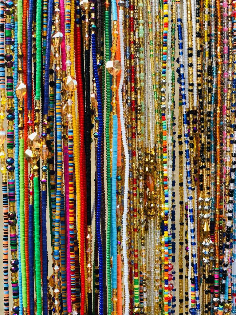 New Varieties of African Waistbeads (Czech beads, Vinyl beads and Traditional African Waistbeads) Wholesale- Free Expedite Shipping