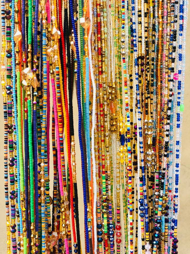 New Varieties of African Waistbeads (Czech beads, Vinyl beads and Traditional African Waistbeads) Wholesale- Free Expedite Shipping